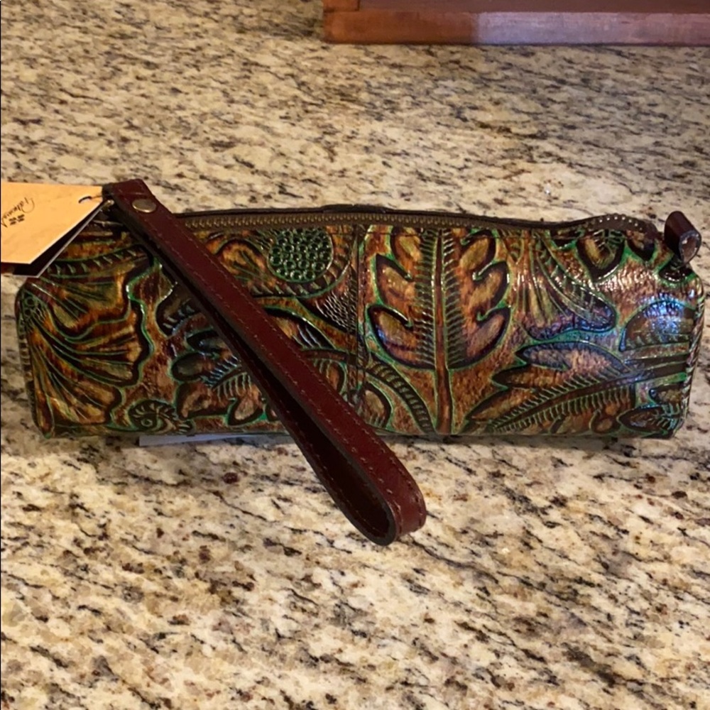 Patricia Nash Leather Isla Cosmetic Bag